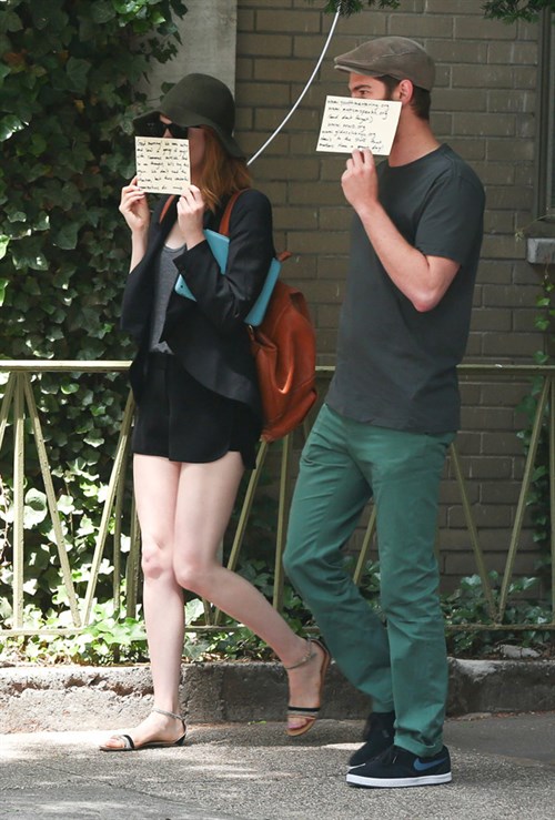 Emma Stone & Andrew Garfield Send A Message To The Paparazzi